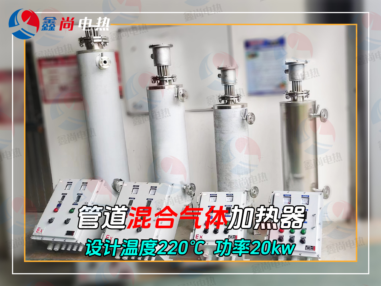 防爆DIIBT4防护IP55混合气体立式加热器